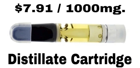 $7.91 / 1000mg. CARTRIDGE Distillate (20 STRAINS)