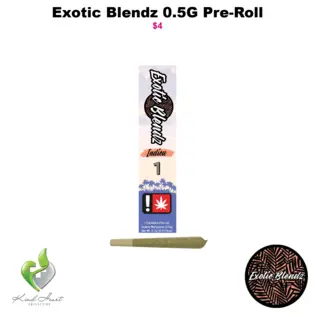 (each) Indica 0.5G Pre-Roll, Exotic Blendz (Taxes Included)