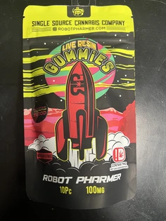 (g) Robot Pharmer Live Resin Gummies Tigers Blood 100mg