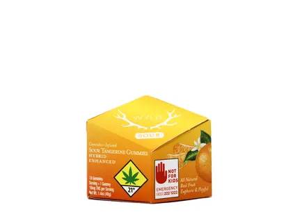 (each) WLD Sour Tangerine Gummy Hybrid 10pk 100mg 42752 SW|Q6