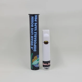 (g) Sour Jack .5g Live Rosin Disposable Vape Cartridge