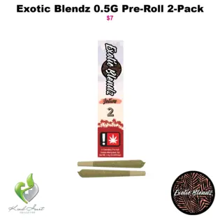 (each) Sativa 0.5G Pre-Roll 2-Pack, Exotic Blendz (Taxes Included)