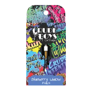 (1.0g) Crude Boys | Blueberry Widow Distillate Cartridge | 1g