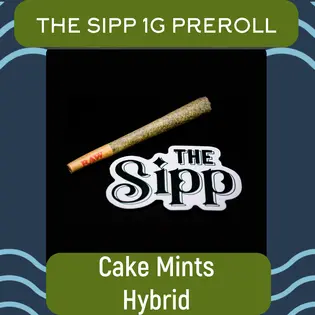 (each) The Sipp | Cake Mints 1g Preroll