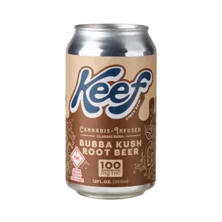 (each) Keef - Soda - Bubba Kush Root Beer (H) (100mg)