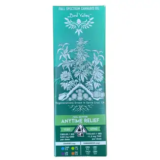 (g) Anytime Relief (322mg THC/25mg CBD)