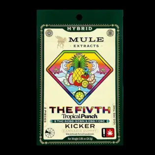 (each) Mule - 100mg 2-Piece Tropical Punch The FIVTH 5:5:5:5:1 THC CBD CBN CBG CBC Kicker Hybrid
