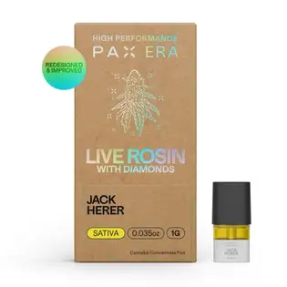 (g) PAX Live Rosin | Jack Herer Oil Pod  | W Diamonds | SATIVA |0.5g |