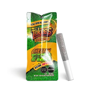 (g) Cheetah Piss Tokees Rosin Infused Pre-Roll