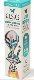 (g) DEEP PURPLE | INFUSED LIVE ROSIN | .7G | INDICA | CLSICS