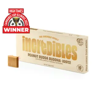 (each) Incredibles 100mg Chocolate Bar - Peanut Budda Buddha