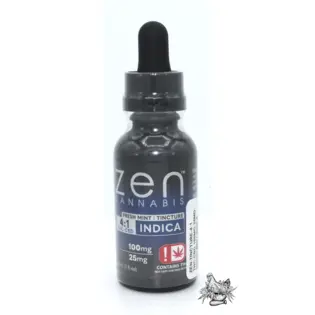 (each) ZEN-TINCTURE-4:1 THC:CBD 100MG:25MG-FRESH MINT-INDICA