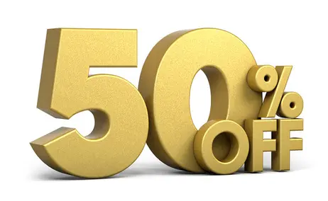 50% Off Any Single Item
