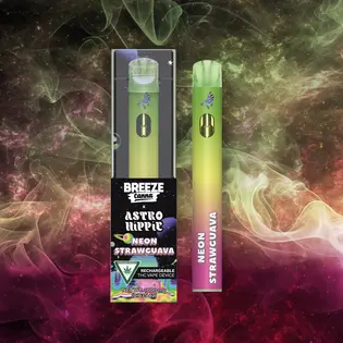 (1.0g) Astro Hippie X Neon Strawguava - x Collab 1g PLUS Vape Device