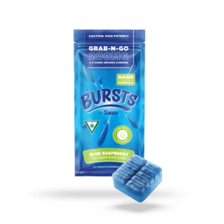 (1.5g) Sauce - 200mg Live Resin Gummies - Blue Raspberry