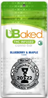 (3.33g) Blueberry & Maple | Canna Bar | UBaked