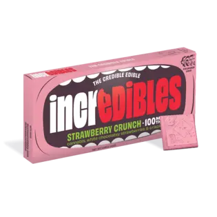 (each) Incredibles 100mg Chocolate Bar - Strawberry Crunch