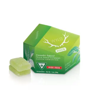 (each) Gummy - WYLD Apple 200mg THC (AU)