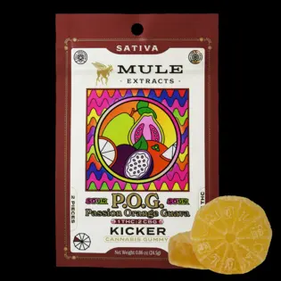 (each) Mule Sour POG CBG 1:2 Kicker Gummy