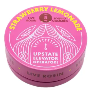 (each) 5mg Rosin Gummy, Strawberry Lemonade - Upstate Elevator Operators