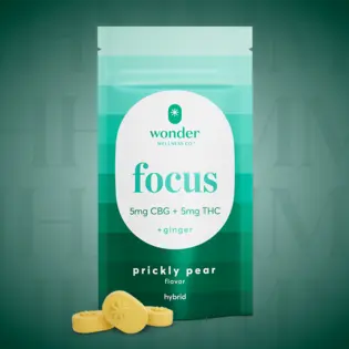 (each) *Wonder | Focus 1:1 Prickly Pear Gummies [20pk] (100mg CBG/100mg THC)