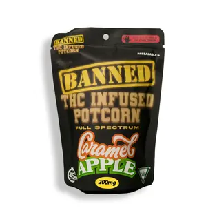 (2.5g) Banned - 200mg Potcorn - Caramel Apple