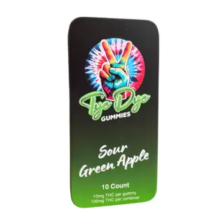 (3.54g) Tye Dye (Classic Gummies-Sour Green Apple)