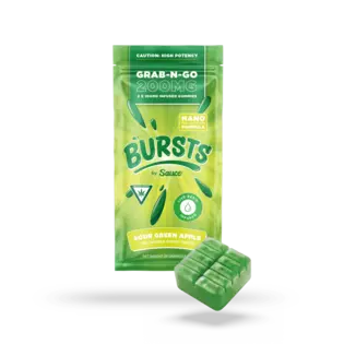 (1.5g) Sauce - 200mg Live Resin Gummies - Sour Green Apple