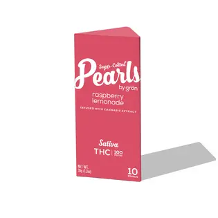(2.8g) Gron Pearls | Raspberry Lemonade (S) | 100mg 10 pack Gummies