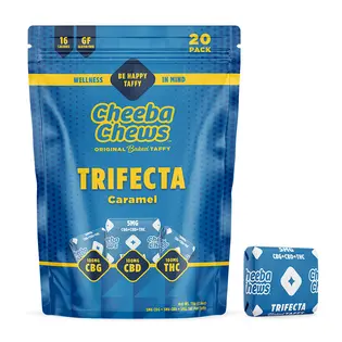 (0.1g) Cheeba Chews | 100mg | Trifecta | Caramel Taffies