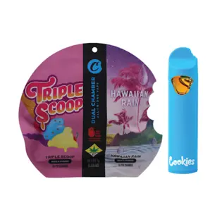 (1.0g) Cookies Triple Scoop x Hawaiian Rain 1g Dual DISPO
