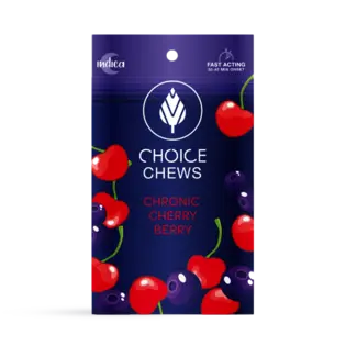 (2.8125g) Chronic Cherry Berry Choice Chews | 200mg