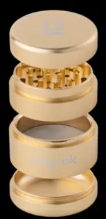 4 Piece EZ Open Grinder - Gold