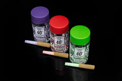 (2.0g) 40's Infused Biscotti Pre-Roll Pack 2g (4-Pack | 0.5g Each)