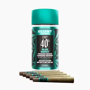 (2.0g) 40's Infused Blue Burst Pre-Roll Pack 2g (4-Pack | 0.5g Each)