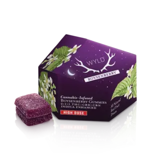 (2.5g) 200mg | Boysenberry 2:1:1 CBD:CBN + Indica Enhanced Gummies