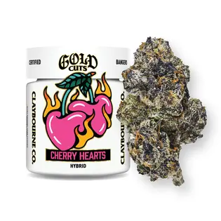(3.5g) Claybourne Co. | Gold Cuts | Cherry Hearts