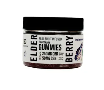 BC Organics | Elderberry Sleep | Non-Infused Gummy (30ct) | 750mgCBD:150mgCBN