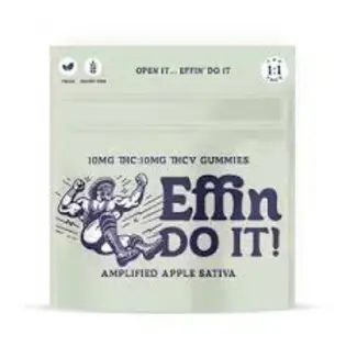 (0.1g) Effin' Do It Amplified Apple 1:1 THC:THCV Gummies