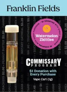 (1.0g) Franklin Fields - Watermelon Zkittles - Vape Cart