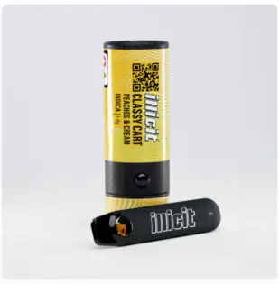 (1.0g) Illicit | Disposable Cart | Peaches & Cream | 1.0g