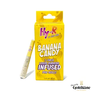 (3.0g) Banana Candy - 5pk Infused Pre-Rolls - 3g