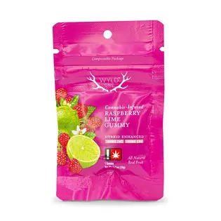 (each) Wyld - Raspberry Lime 1:1 THC:CBD Single Gummy - 0.71oz