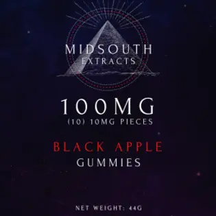(each) Midsouth Extracts | Black Apple Gummies | 100mg