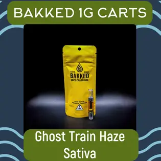(each) Bakked | Ghost Train Haze 1g Cart