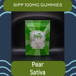 (each) The Sipp | Pear Sativa Gummies 100mg
