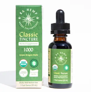(each) Sun God Hemp CBD Classic Tincture 1000mg Organic