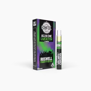 (g) ROSWELL 47 - LIVE ROSIN ALL-IN-ONE .5G - HYBRID - DECIBEL GARDENS