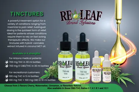 (each) Releaf THC Tincture 700mg | Cherry