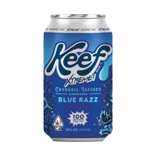 (each) KEEF COLA - BLUE RAZZ SODA - 100MG